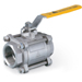 General Purpose Three Piece Ball Valves,3 pc,V-105T, 3 Piece Ball Valves,Full Bore,1000/800 psi,Screwed End
